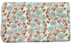 Indische handgemachte Decke Kantha Quilt Tagesdecke Überwurf Baumwolle Kantha Gudari Einzelgröße Bettwäsche Bettbezug Blumendruck