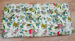 Indischer Paradiesdruck Kantha Quilt Handblock bedruckte Kantha Decke Baumwolle Kantha Tagesdecke Handgemacht Kantha Überwurf Twin/Queen/King