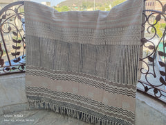 Indischer Dhurrie | Handbedruckter Bodenteppich, Handgemachter Teppich, Indischer Dhurrie-Teppich, Baumwollteppich, Flächenteppich, Aztekenteppich