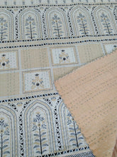 Vintage Kantha Quilt Handblockdruck Vintage Sofa Überwurf Wendedecke Tagesdecke Boho King Size Baumwolle Hippie Boho Floral