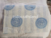 Handblock Printed Quilt Handmade kantha Quilt Indian Kantha Quilt Indian Print Summer Winter Cotton Bedspread Indian Light Weight Bedding