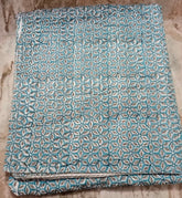 Indian Floral Kantha Quilt