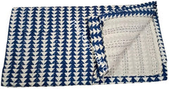 Kantha Quilt Handblock bedruckt Kantha Decke Kantha Tagesdecke Kantha Überwurf Twin und Queen und King Size Baumwolle Floral