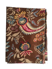 Brown Batik Ikat Cotton Fabric