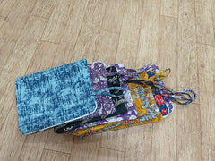 Handgemachte Laptoptasche Boho Blockprint Macbook Cover, Laptoptasche, iPad Tasche, Tablet Protector Baumwolle gesteppt mit Haltegurten