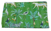 Indische Baumwolle Kantha Quilt Bettwäsche Bettbezug Überwurf Sofa Überwurf Tagesdecke Queen Size handgemachte Vintage Decke