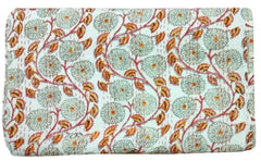 Indische handgemachte Decke Kantha Quilt Tagesdecke Überwurf Baumwolle Kantha Gudari Einzelgröße Bettwäsche Bettbezug Blumendruck