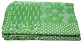 Indischer Ethno-Ajrakh-Patchworkdruck, Kantha-Steppdecke, Handblockdruck, Queen-Size-Größe, 100 % Baumwolle, Tagesdecke, Bettüberwurf