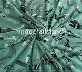 Gray Cat Print Velvet Fabric – Indian Cotton Velvet by Yard for Upholstery & Table Cloth