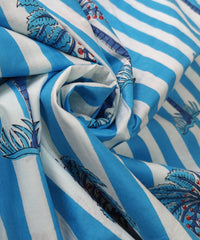 Indian Palm Tree Print Boho Fabric – 100% Cotton by 5 Yard for Curtains & Dresses