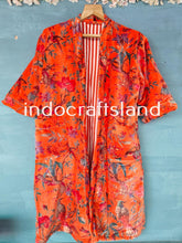 Luxury Velvet Unisex Robe Kimono – Reversible Boho Jacket in Elegant Gray Lilac & Orange