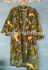 Indian Long Velvet Jacket – Boho Kimono Robe for Bridesmaid & Resort Wear