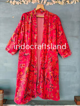 Pink Long Velvet Jacket – Boho Kimono Robe for Bridesmaid & Resort Wear