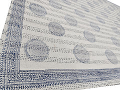 Indischer Handblockdruck Kantha Quilt, Kantha Decke, Überwurf, Kantha, handgenähte Tagesdecke, Überwurf Einzel-/Doppelgröße