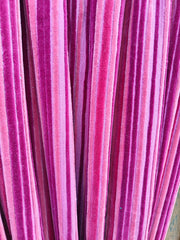 Indian Cotton Velvet Curtain, hot Pink Lining Design Curtain, Boho Curtain, Luxury Drapes, Housewarming Gift Colorful Decor