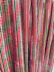 Indian Cotton Velvet Curtain, Dots Print Curtain, Boho Curtain, Luxury Drapes, Housewarming Gift Colorful Decor