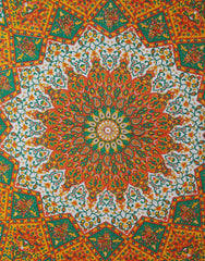 Star Mandala Tapestry – Queen Size Handmade Boho Wall Hanging & Bedspread