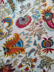 Indischer Baumwollstoff, Sommerkleider, Handblockdruck, Boho-Stoff, Gypsy-Stoff, Quilting-Baumwolle, Blumendruck-Stoff
