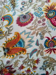 Indischer Baumwollstoff, Sommerkleider, Handblockdruck, Boho-Stoff, Gypsy-Stoff, Quilting-Baumwolle, Blumendruck-Stoff