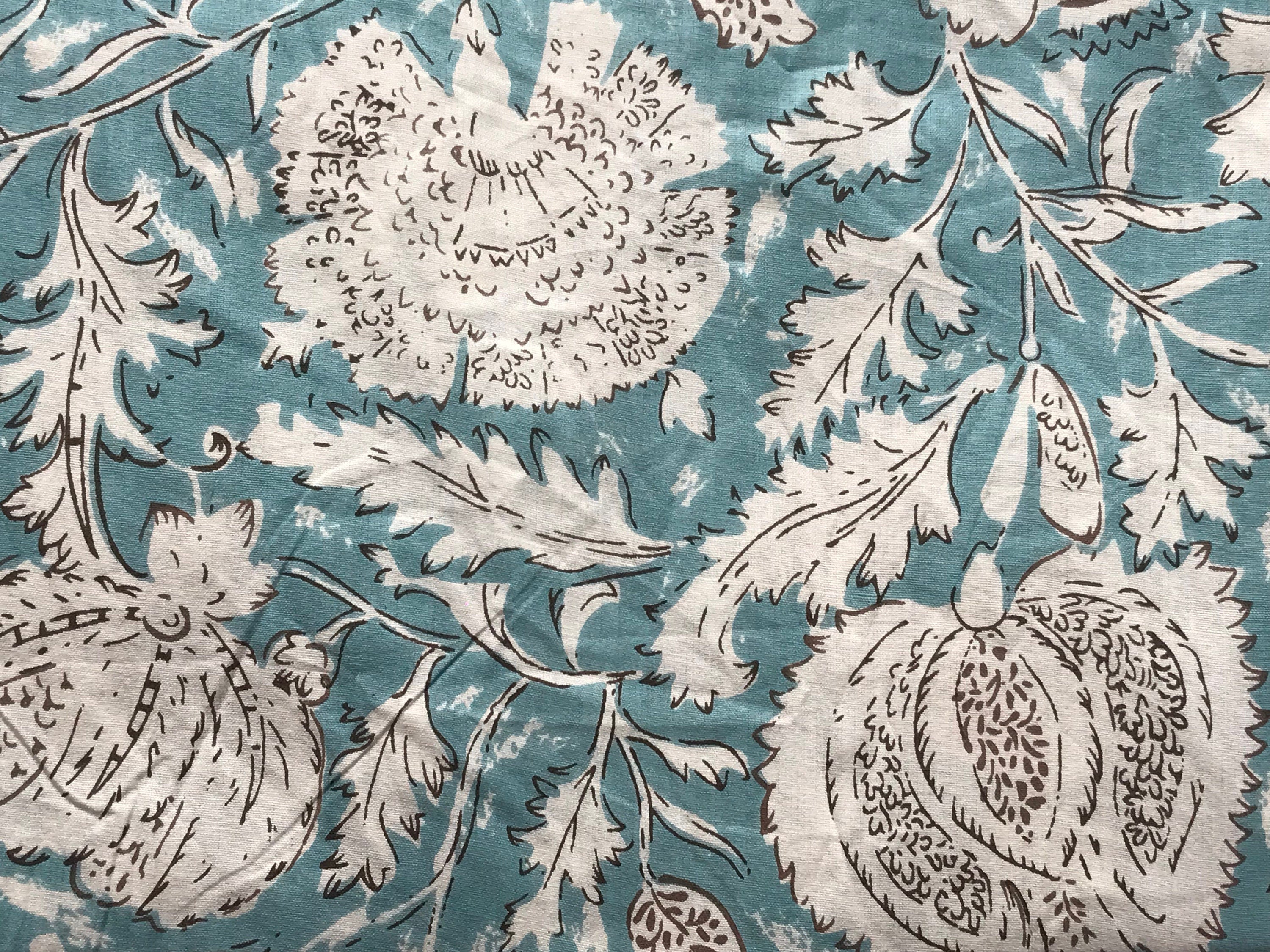 Indischer Baumwollstoff, Sommerkleider, Handblockdruck, Boho-Stoff, Gypsy-Stoff, Quilting-Baumwolle, Blumendruck-Stoff, Blumendruck