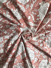 Wunderschöner handbedruckter blauer Stoff, Baumwollstoff, indischer Stoff, Stoff Bulk Stock, Blockbedruckte Baumwolle Damen Kleidung Robe