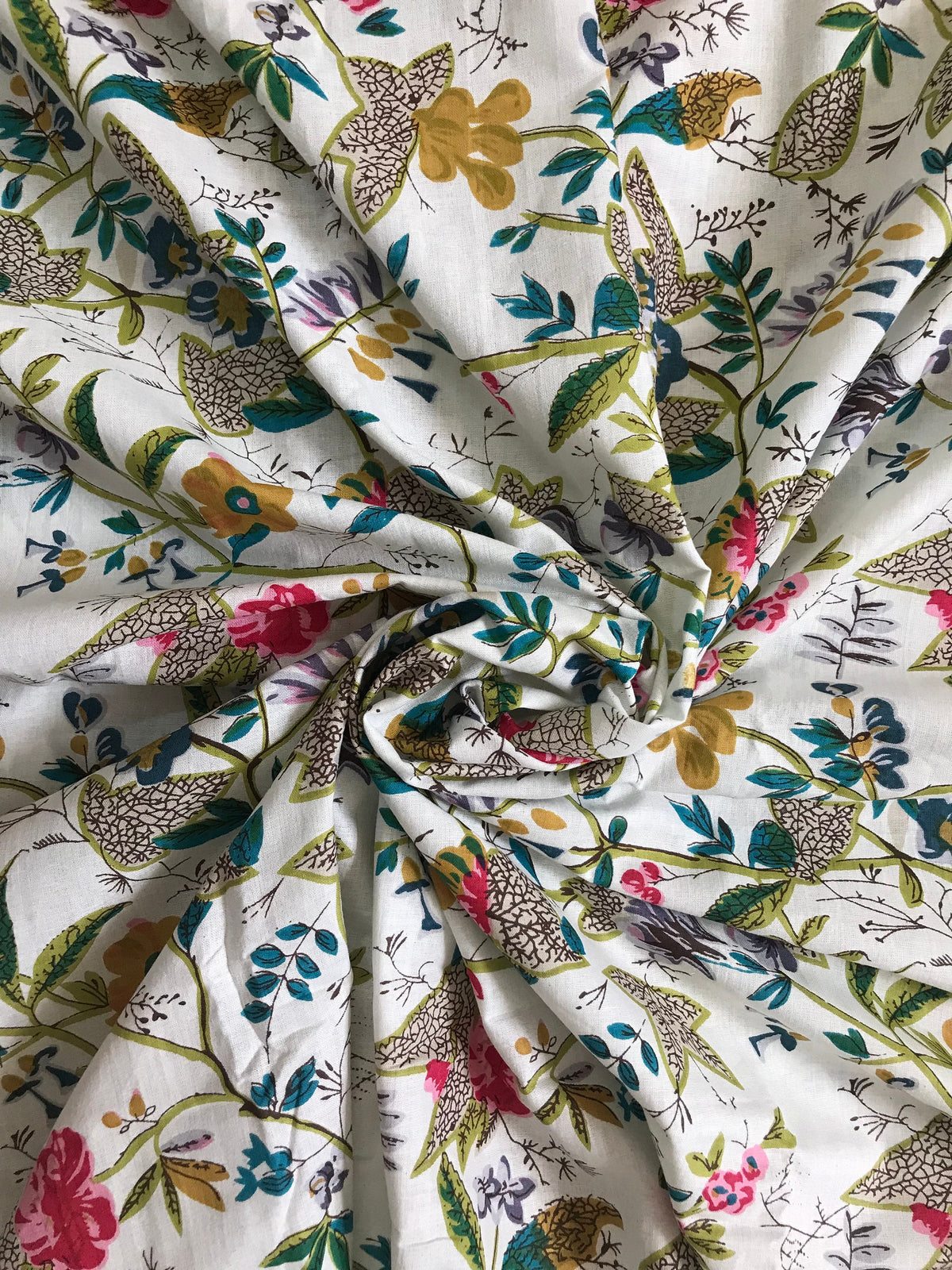 Boho Paradise Flower Cotton Fabric