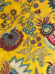 Yellow Batik Mukat Cotton Fabric