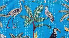 Boho Handblock Kantha Quilt