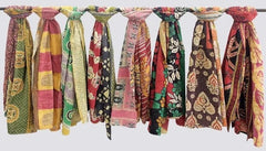 Indian Kantha Scarf, Cotton Scarf, Hand Made Kantha Scarf, Wrap Scarf, Gypsy Kantha scarf,Hippie scarf, Bohemian scarf Assorted Reversible