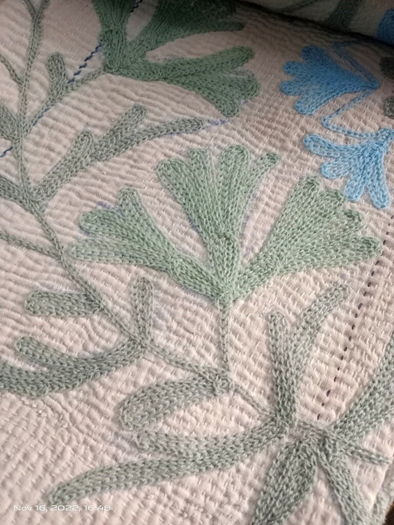 Antique Vintage Kantha Quilt Hand stitched Quilt Indian Ralli Quilt Reversible Kantha Throw Boho Cotton Quilt Handmade Kantha Sofa Bedspread