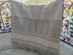 Indischer Dhurrie | Handbedruckter Bodenteppich, Handgemachter Teppich, Indischer Dhurrie-Teppich, Baumwollteppich, Flächenteppich, Aztekenteppich