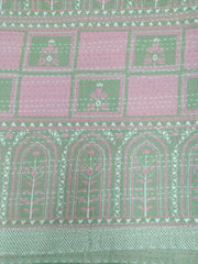 Kantha Bettüberwurf Indische Baumwolle Blumendruck Bettüberwurf Boho Dekor Bettwäsche Handgemachte Baumwolldecke Große Dekor Bettwäsche King Size Gudri