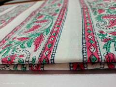 Indischer Blumendruck Baumwollstoff, Sommerkleider, Handblockdruck, Boho Stoff, Gypsy Stoff, Quilting Baumwolle, Blumendruck Stoff Baumwolle