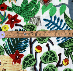 Frida Kahlo Print Boho Stoff Bedruckt 100% Baumwolltuch, Stoff um 5 Meter, Stoff für Vorhänge Kissen Kleiderherstellung Stoff