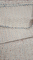 Indischer Mehrnähte Baumwolle Kantha Quilt Bettwäsche Bettbezug Überwurf Sofaüberwurf Tagesdecke Queen Size Handgemachte Decke Gudri