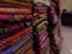 Wholesale 20 Pcs Vintage Kantha Quilt Lot – Handmade Reversible Cotton Bedspread Throws