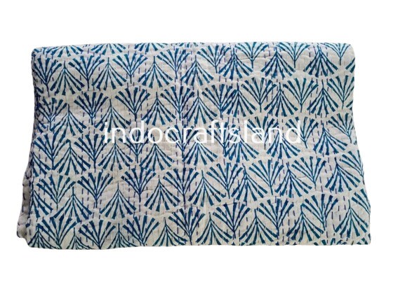 Boho Kantha Quilt – Double Cotton Throw