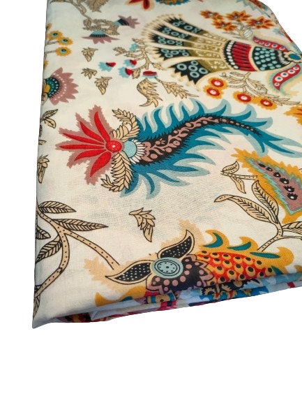 Indischer Baumwollstoff, Sommerkleider, Handblockdruck, Boho-Stoff, Gypsy-Stoff, Quilting-Baumwolle, Blumendruck-Stoff
