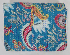Handmade Indian patchwork print Kantha Quilt, Kantha Blanket, Throw, Kantha, Bedspread Bedding, Throw Single Size