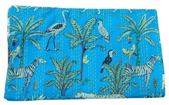 Boho Handblock Kantha Quilt