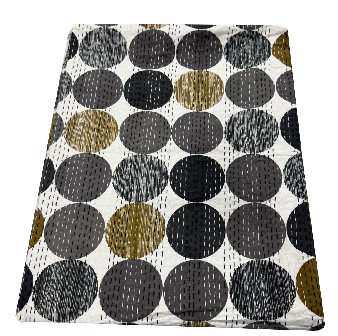 Polka Dot Kantha Cotton Quilt