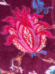 Indian Floral Printed Velvet Fabric