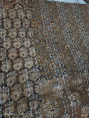 Queen Kantha Quilt Indischer handgemachter Überwurf Wendedecke Tagesdecke Baumwollstoff BOHEMIAN Boho Quilt schicke Bettwäsche Überwürfe Ajar Print