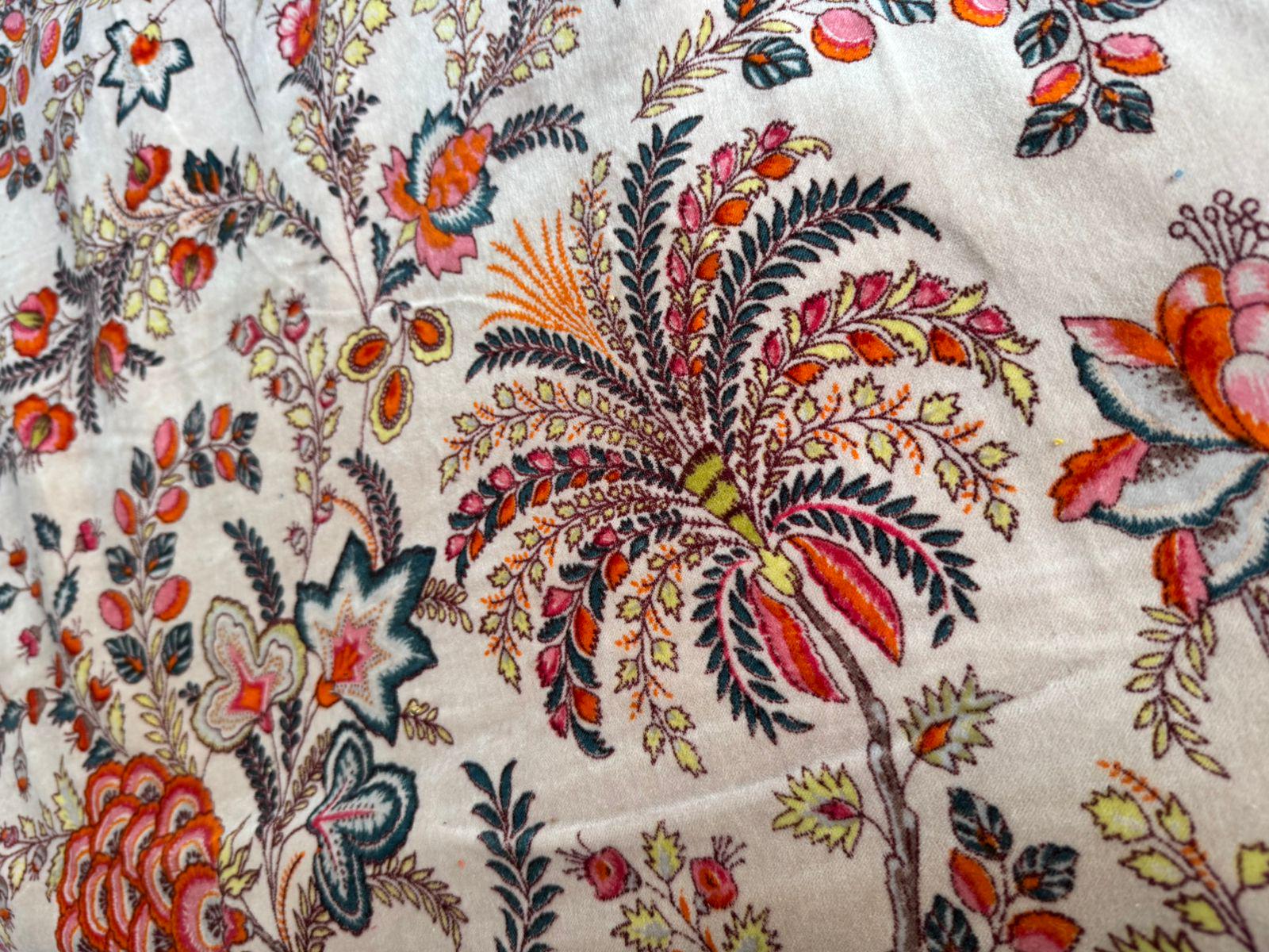 Floral Velvet Fabric – Cotton by Yard