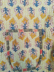 Cotton Handmade Kantha Jacket – Quilted Reversible Floral Print Coat & Kimono for Women