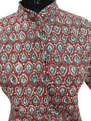 Quilted Reversible Hand Block Printed Boho Jacket – Indian Vintage Handmade Full Sleeve Coat with Floral Arts