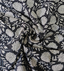 Indian Floral Print Boho Fabric – 100% Cotton by 5 Yard for Curtains & Dresses