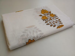 Indischer Handblock-Blumendruck, Boho-Stoff, bedruckt, 100 % Baumwollstoff, Stoff von 5 Metern, Stoff für Vorhänge, Kissen, Kleiderherstellung