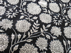 Indian Floral Print Boho Fabric – 100% Cotton by 5 Yard for Curtains & Dresses