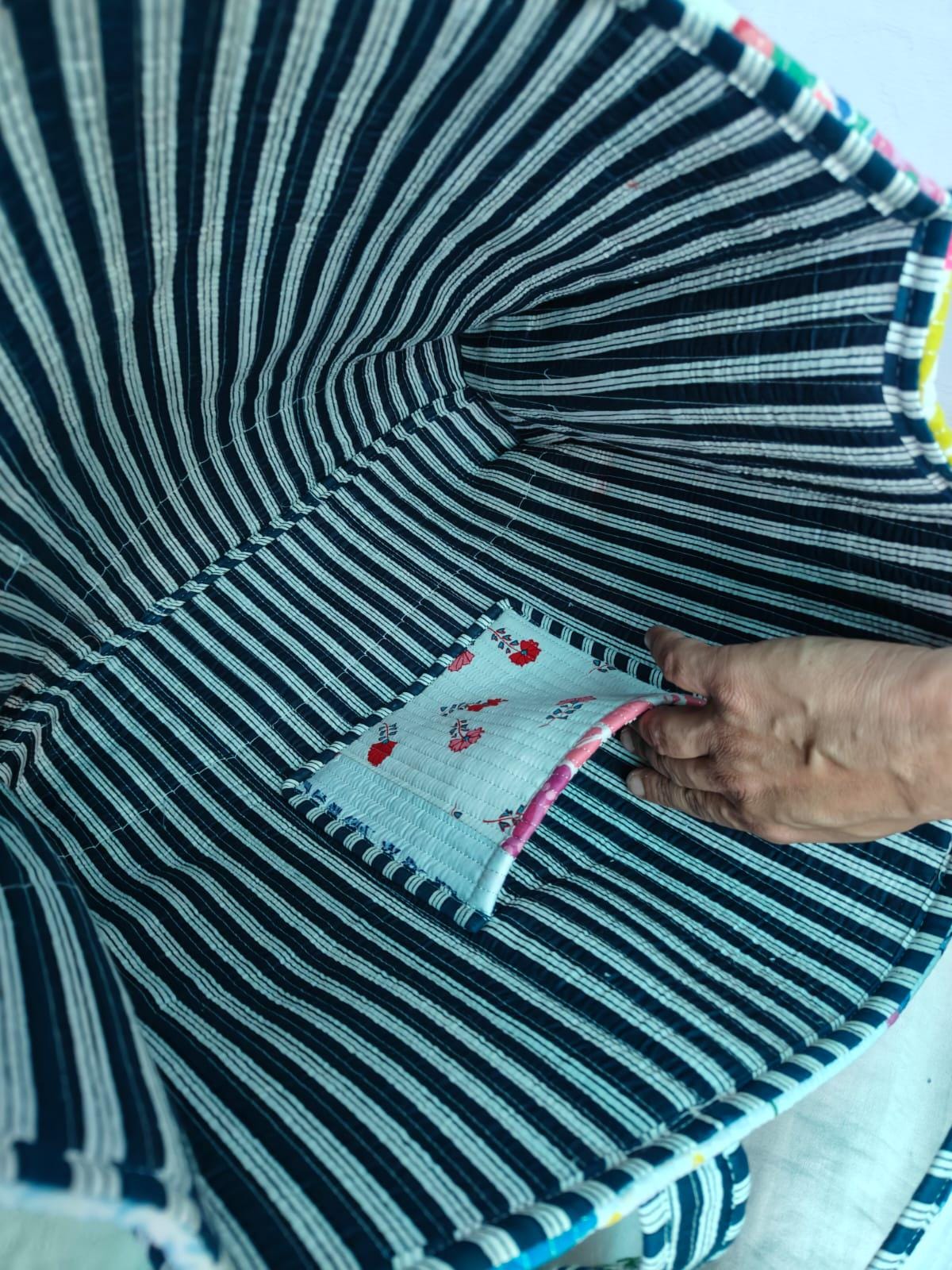 Handmade Indian Patchwork Market Bag – Quilted, Hand Stitched Stylish Tote